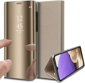 Hoesje geschikt voor Samsung Galaxy A32 5G - Book Case Spiegel Goud