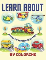 Learn about means of transportation by coloring