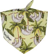 Luiaard Bandana Hond | Hondenbandana | Groen | Bandoga | S | Cadeautje Hond | Hondenhalsdoek