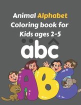 Animal Alphabet Coloring book for Kids ages 2-5