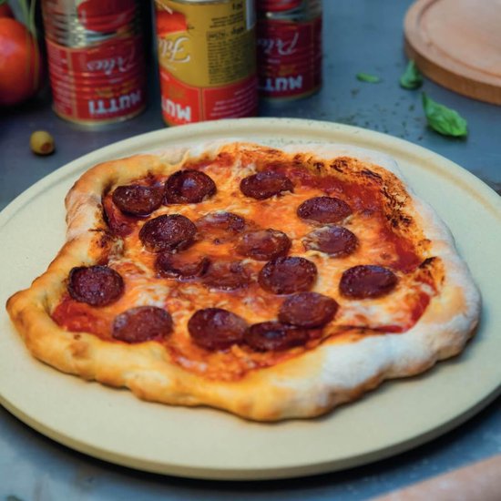 Boska Pizzasteen Deluxe L - voor Oven & BBQ - Knapperige pizza's - Ø 35 cm - BBQ Accessoires