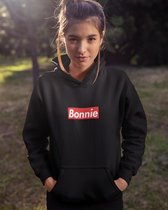 Bonnie & Clyde Hoodie Supremely (Bonnie - Maat 3XL) | Koppel Cadeau | Valentijn Cadeautje voor hem & haar