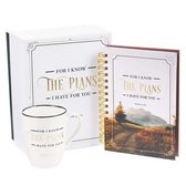 For I know the plans I have for you - Gift set -Coffee Mug & Spiral-bound Journal