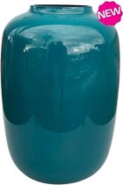 Vase The World Vaas Artic Petrol Blauw | Ø32,5 x H45 cm
