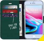 GSMNed - Wallet Softcase iPhone XR groen – hoogwaardig leren bookcase groen - bookcase iPhone XR groen - Booktype voor iPhone XR – groen