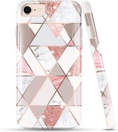 iPhone 6/6s Hoesje Marmer Roze Marmerprint