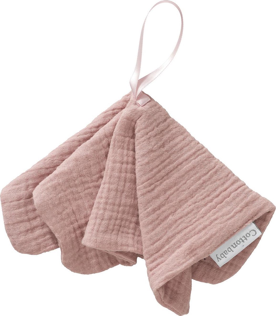 Cottonbaby - speendoekje soft - oudroze - baby - oud roze