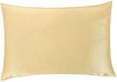 Satijnen kussensloop - Skin & Hair Pillow sleeve - Peach/Perzik 60x70cm - Beauty kussen - zijden kussensloop - Anti Allergeen - GRATIS satijn scrunchie