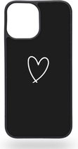 Heart in black Telefoonhoesje - Apple iPhone 12 Pro Max
