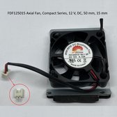 Cooler FDF125015 Axial Fan, Compact Series, 12 V, DC, 50 mm, 15 mm | behuizing Ventilator | 5 cm zwart