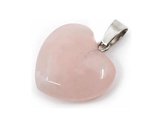 EmmyRovi |  Natuursteen Kwarts met Touwketting | Sieraden Bedel | Hart Roze | Liefde | quartz  | Sinterklaas / Kerst / Feestdagen Cadeau