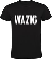 Wazig Heren t-shirt | raar | vaag | design | zwart