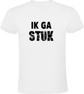 Ik ga stuk heren t-shirt | kapot gaan | grappig | lol | wit