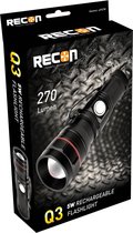 Recon Q3 5 watt led zaklamp oplaadbaar magnetisch