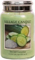 Village Candle Duo Lont Sea Salt & Cucumber Large 170 Branduren