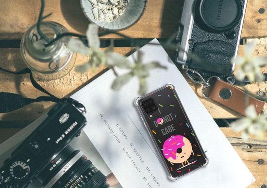 Etui pour téléphone portable Etui antichoc Samsung Galaxy A12 avec bord transparent Donut