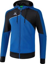 Erima Premium One 2.0 Trainingsjack met Capuchon New Royal-Zwart-Wit Maat 2XL