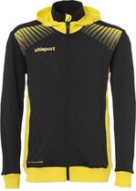 Uhlsport Goal Tec Hood Jacket Zwart-Limoen Geel Maat XL