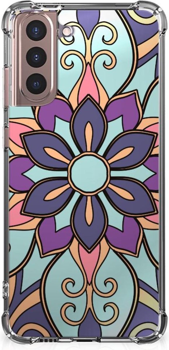 Samsung Galaxy S21 Plus Case Purple Flower