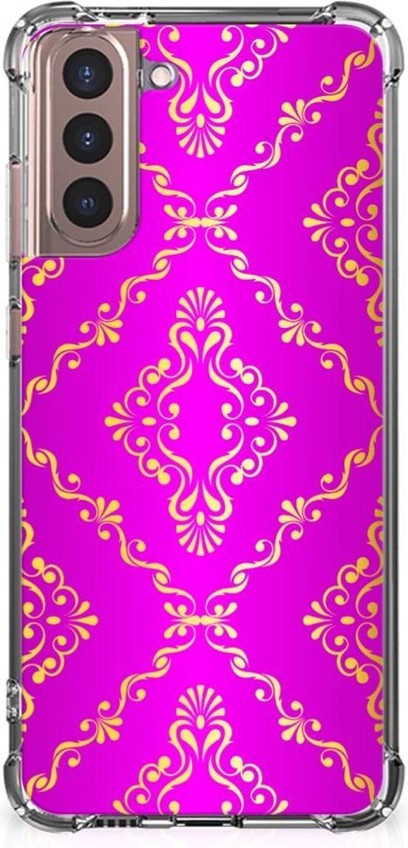 Anti Shock Case Samsung Galaxy S21 Plus Barok Roze