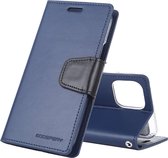 Voor iPhone 11 Pro Max 2019 MERCURY GOOSPERY SONATA DAGBOEK Horizontale flip lederen tas met houder & kaartsleuven & portemonnee (marineblauw)