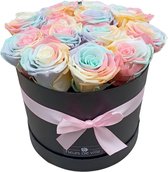 Fleurs de ville- Flowerbox met longlife rozen- lang houdbare, echte rozen in doos