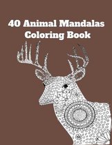 40 Animal Mandalas Coloring Book