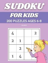 Sudoku For Kids 200 Puzzles Ages 6-8 Volume 11