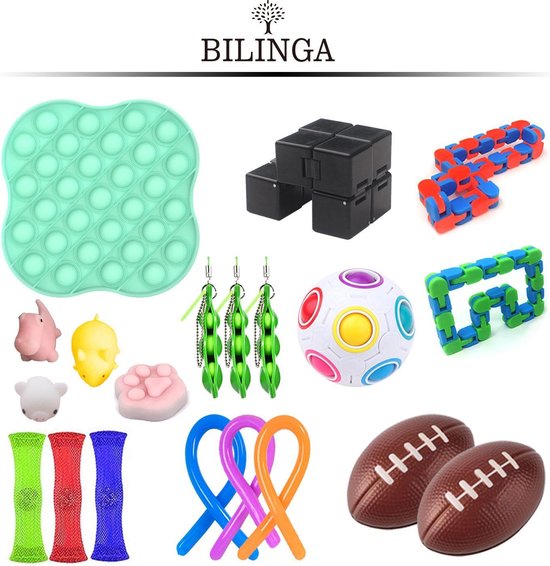 Set D Fidget Toys Pakket 22 stuks Fidget Toys Set Fidget Toys