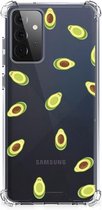 Smartphone hoesje Geschikt voor Samsung Galaxy A72 4G/5G Backcase TPU Siliconen Hoesje met transparante rand Avocado