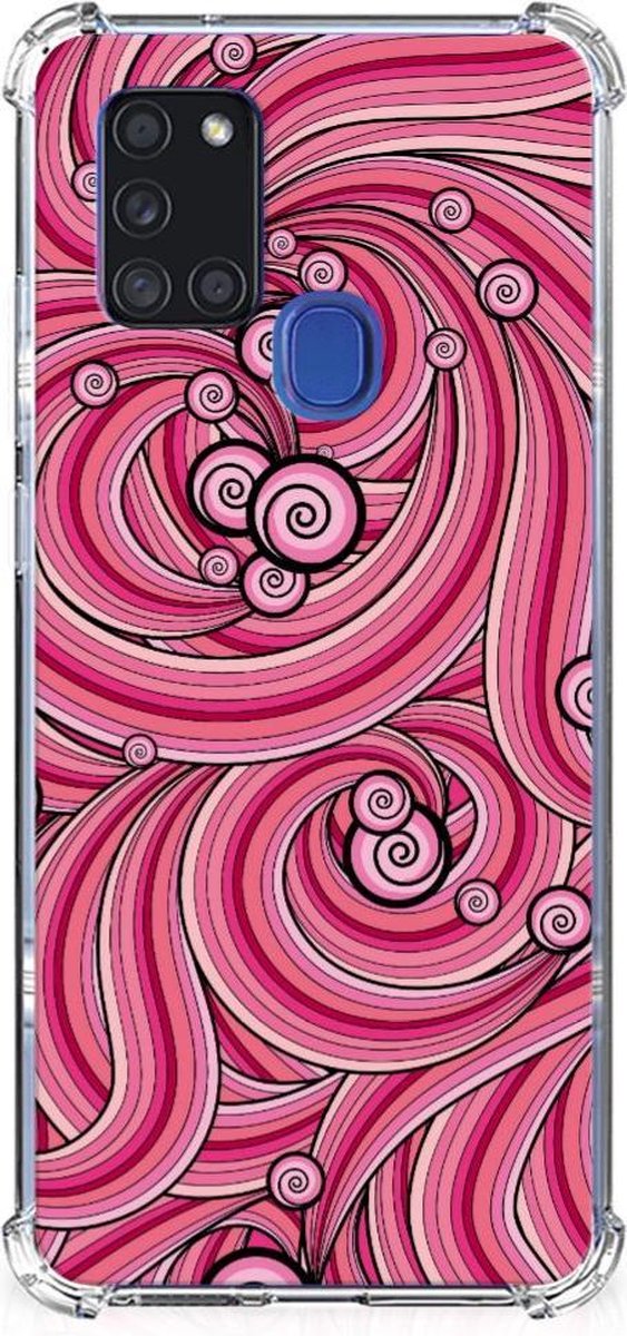 Samsung Galaxy A21s Back Cover Swirl Pink