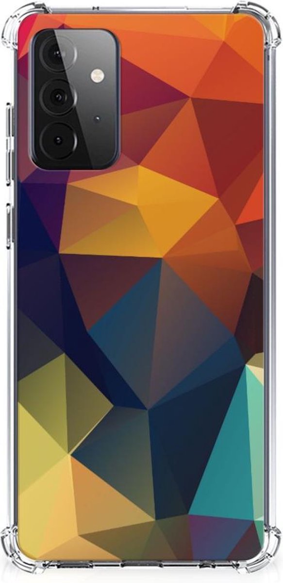 Samsung Galaxy A72 4G/5G Shockproof Case Polygon Color