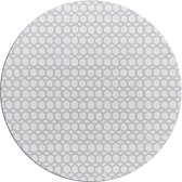 MixMamas Rond Tafelzeil - Ø 140 cm - Hexagonal-layers-Wit/Grijs