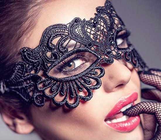 Jemati ® Sexy Masker Kant - Spannend masker - Masquerade - Zwart - Lace -  Sex toys -... | bol.com