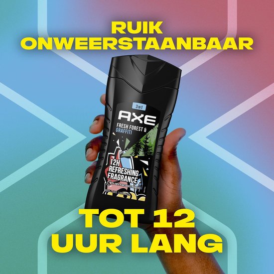 Axe Fresh Forest & Graffiti 3-in-1 Douchegel - 250 ml van Axe — afbeelding 4