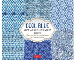 Cool Blue Gift Wrapping Papers 6 Sheets of HighQuality 24 x 18 inch Wrapping Paper