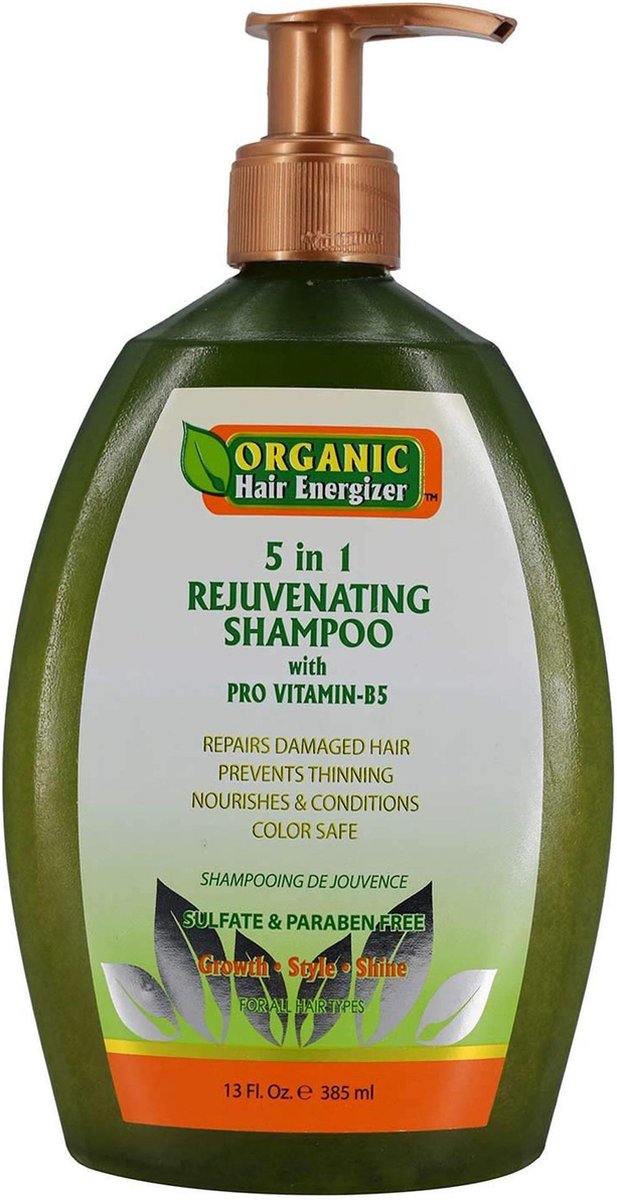 Organic Hair Energizer 5 in 1 Rejuvenating Shampoo (13oz/385ml)