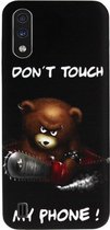 ADEL Siliconen Back Cover Softcase Hoesje voor Samsung Galaxy A01 - Don't Touch My Phone Beren