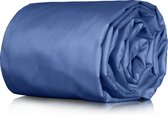 Veilura Verzwaringsdeken Hoes - Blauw - Heerlijk zachte katoenen hoes 150 x 200 cm voor Veilura weighted blanket - Top kwaliteit