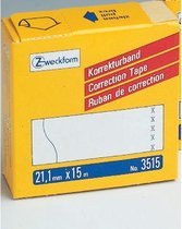Correctietape Zweckform wit - 21,1mmx15m permanent