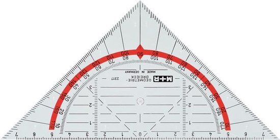 Mobius & Ruppert Geodriehoek M+R 14cm kunststo -