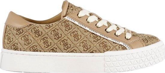 GUESS Pardie 2 Active Lady Dames Sneakers - Beige-Bruin - Maat 39 | bol.com