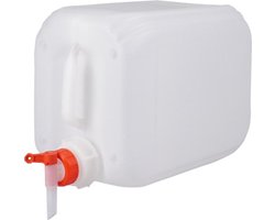 Jerrycan 10 Liter | met kraan | geschikt voor water | UN gekeurd | benzine | handig stapelbaar | food grade | inclusief dop | totaal te legen | noodpakket