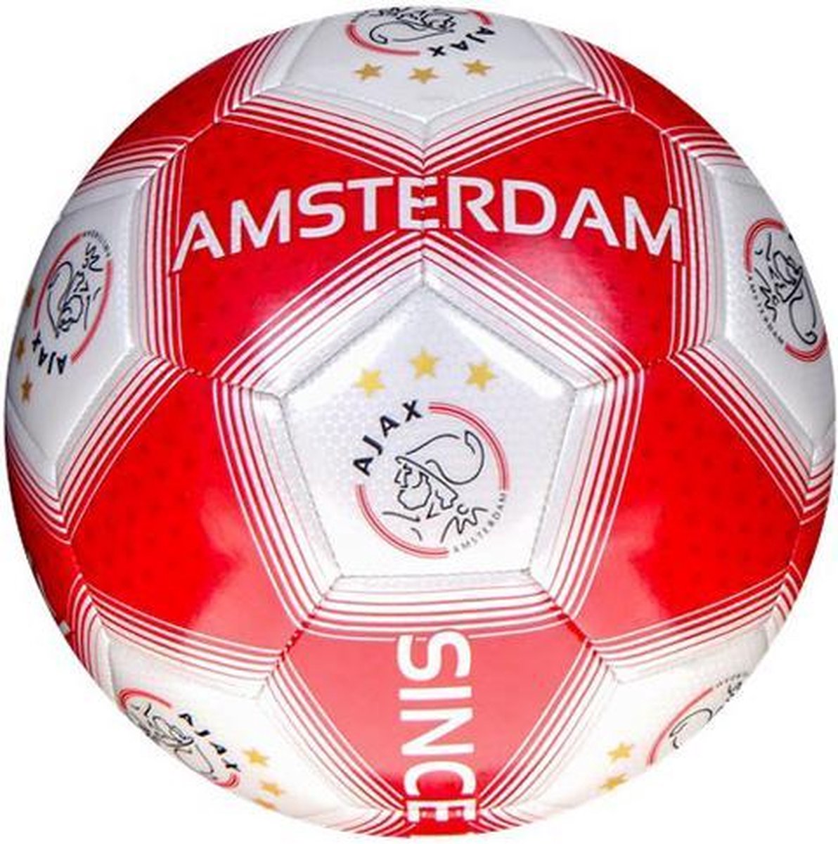 Ajax voetbal unisex rood/wit
