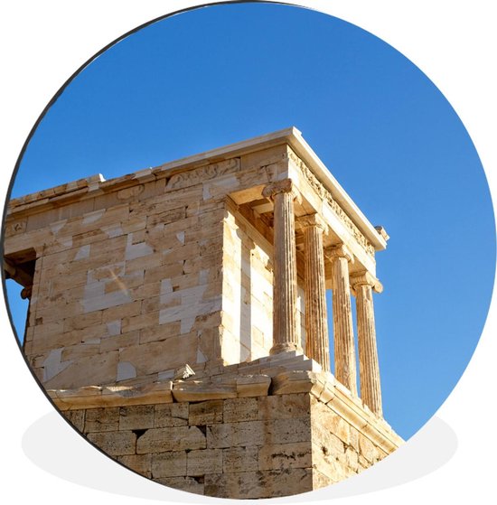 WallCircle - Schilderij - Temple Athena Nike Tempel Athena In Athene -  Multicolor -... | bol.com