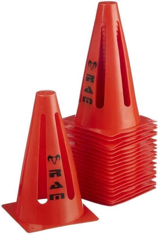 Slalompionnen sport - 23 cm - Oranje - 20 stuks