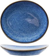 Narwal-Blue - Aperobord - 14,7x13xh2,4cm - Porselein - (set van 6)