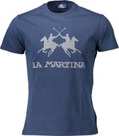 La Martina T-shirt Blauw 2XL Heren