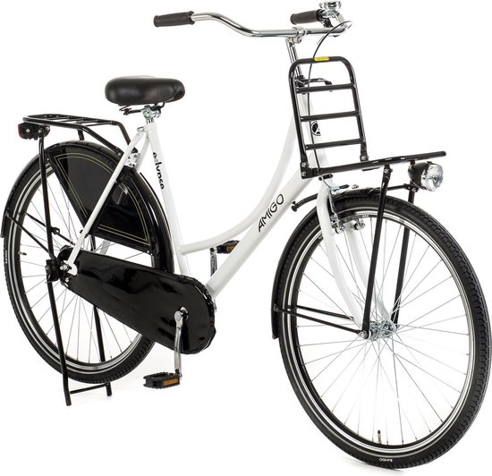 Amigo Eclypse Transport bike 28 pouces - Vélo hollandais avec porte-bagages  avant -... | bol.com