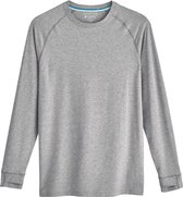 Coolibar - UV Shirt voor heren - Longsleeve - LumaLeo - Grijs - maat L
